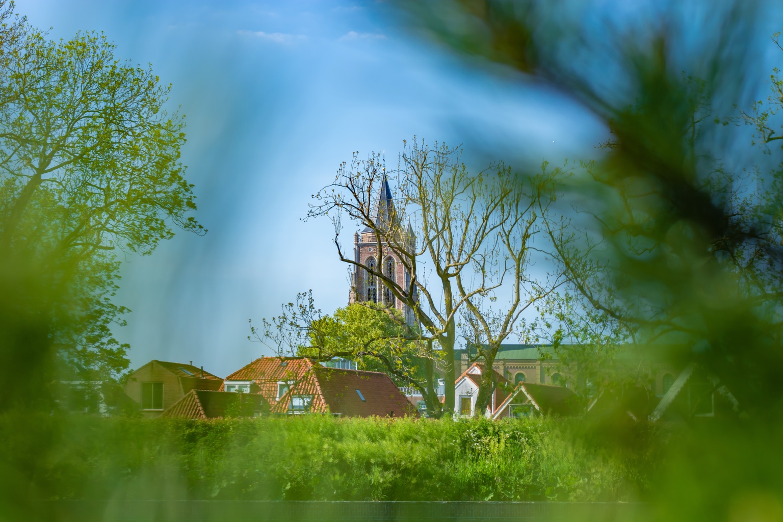 Uitzicht op de Grote Toren van Gorinchem